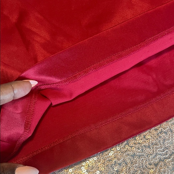 Dynamite Deep Red Mini Skirt - Picture 5 of 7